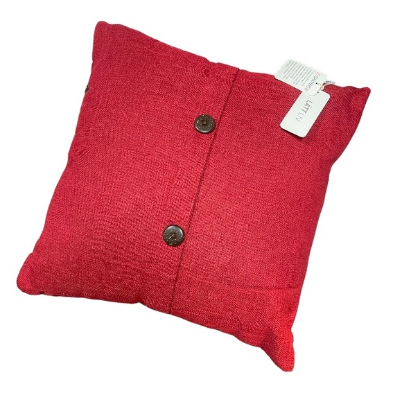 Red Accent Pillow - Picture 3 of 8
